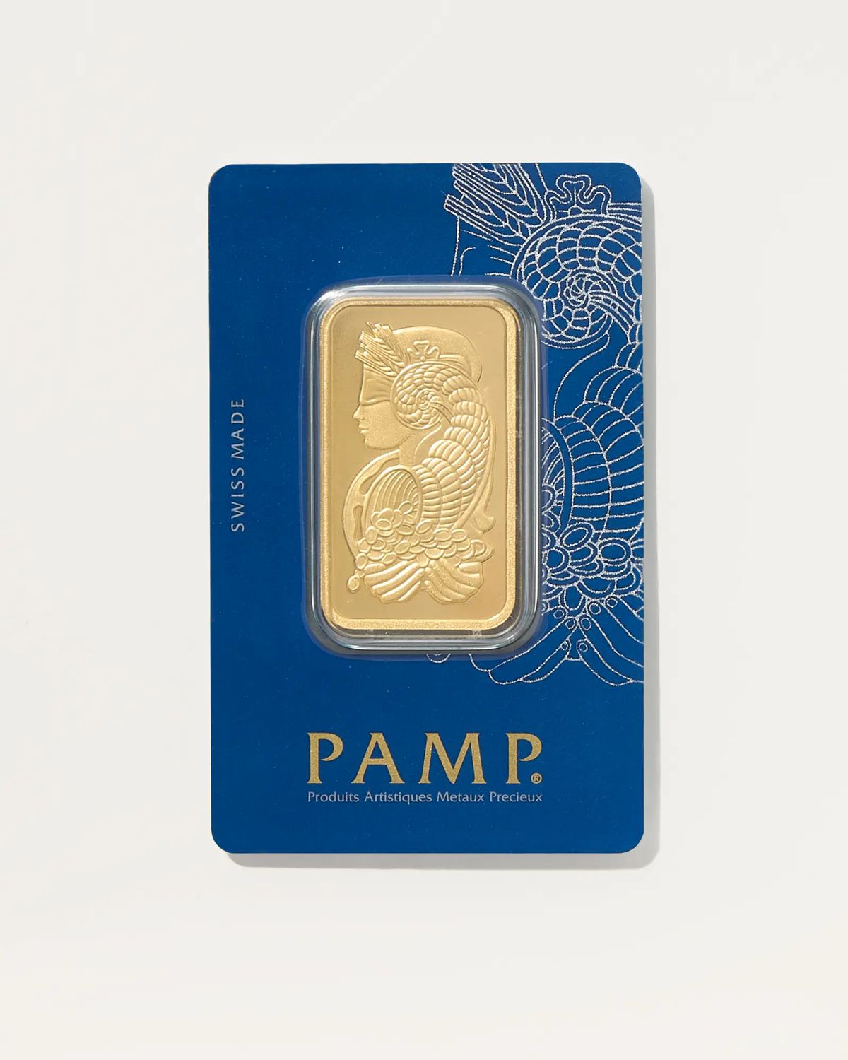 1 oz gold bar pamp suisse lady fortuna veriscan (in assay)