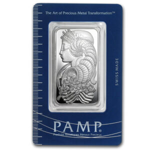 1 oz PAMP Suisse silver bar Fortuna, assay 62075, slab 00737, investment bullion